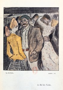 "Le Bal de Vaches", illusztráció Jean Lorrain (1855-1906) "La Maison Philibert" című művéből, 1904-ben megjelent